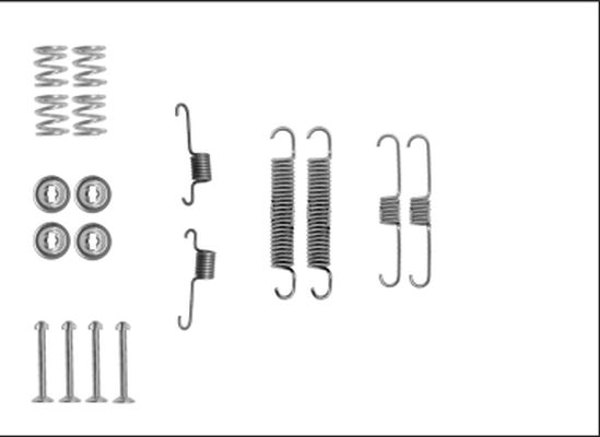 HELLA PAGID Комплектующие, тормозная колодка 8DZ 355 205-821